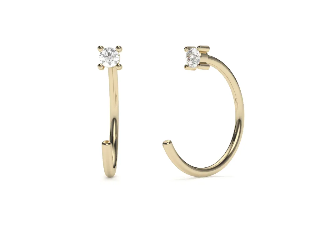 LUNISSE-open hoop earrings - VER29878