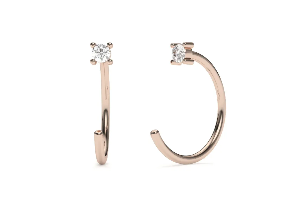 LUNISSE-open hoop earrings - VER29878