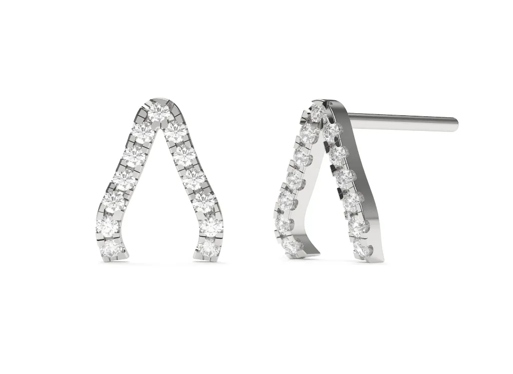 FORTIV-wishbone-shaped earrings symbolizing luck, hope, and good fortune - VER29882