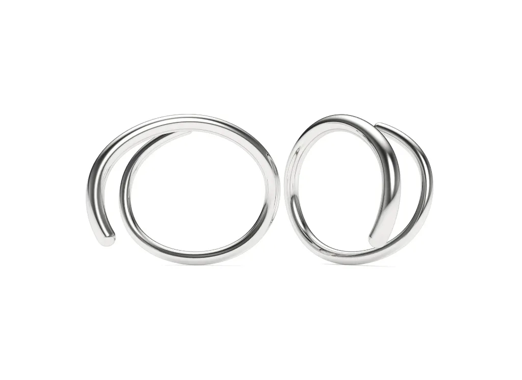 SPIRALLE-sleek spiral earrings - VER29886