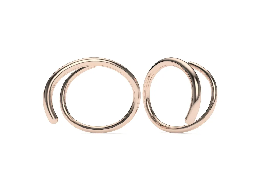 SPIRALLE-sleek spiral earrings - VER29886