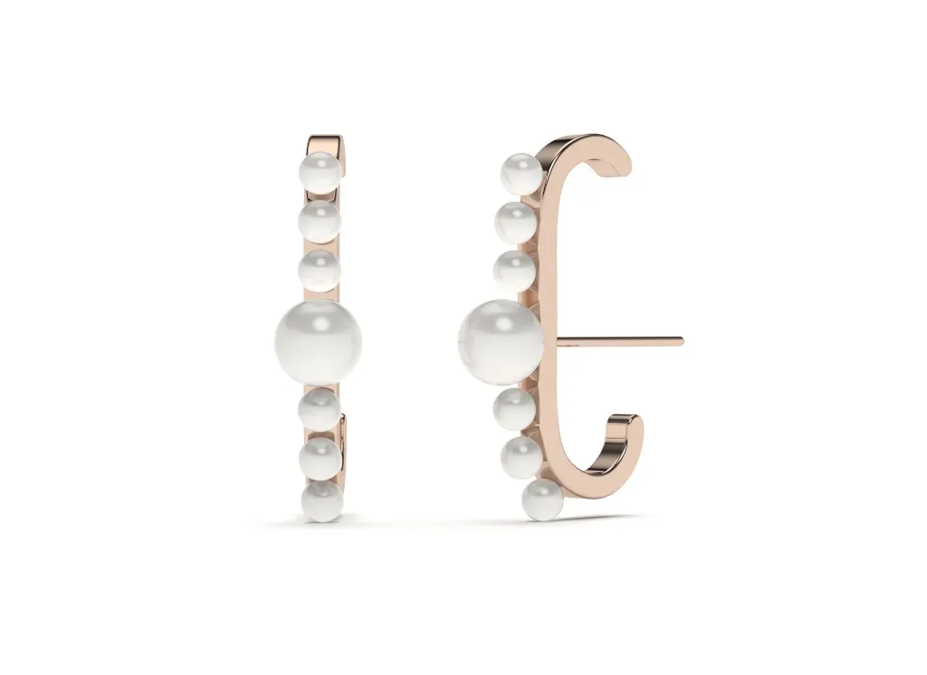 PEARLY-pearl earrings - VER29893