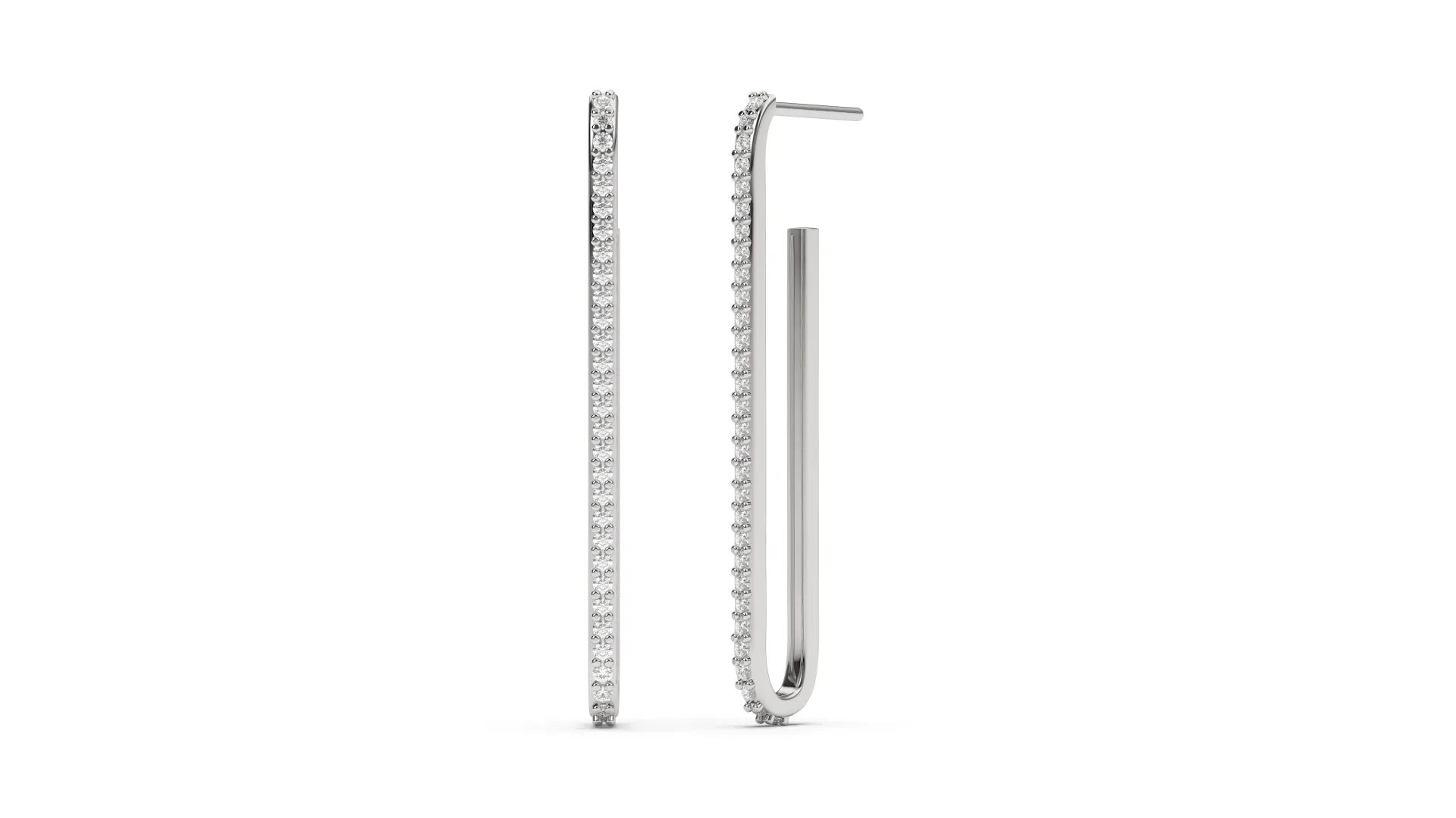 RECTINGRA-rectangular dangling earrings - VER29896