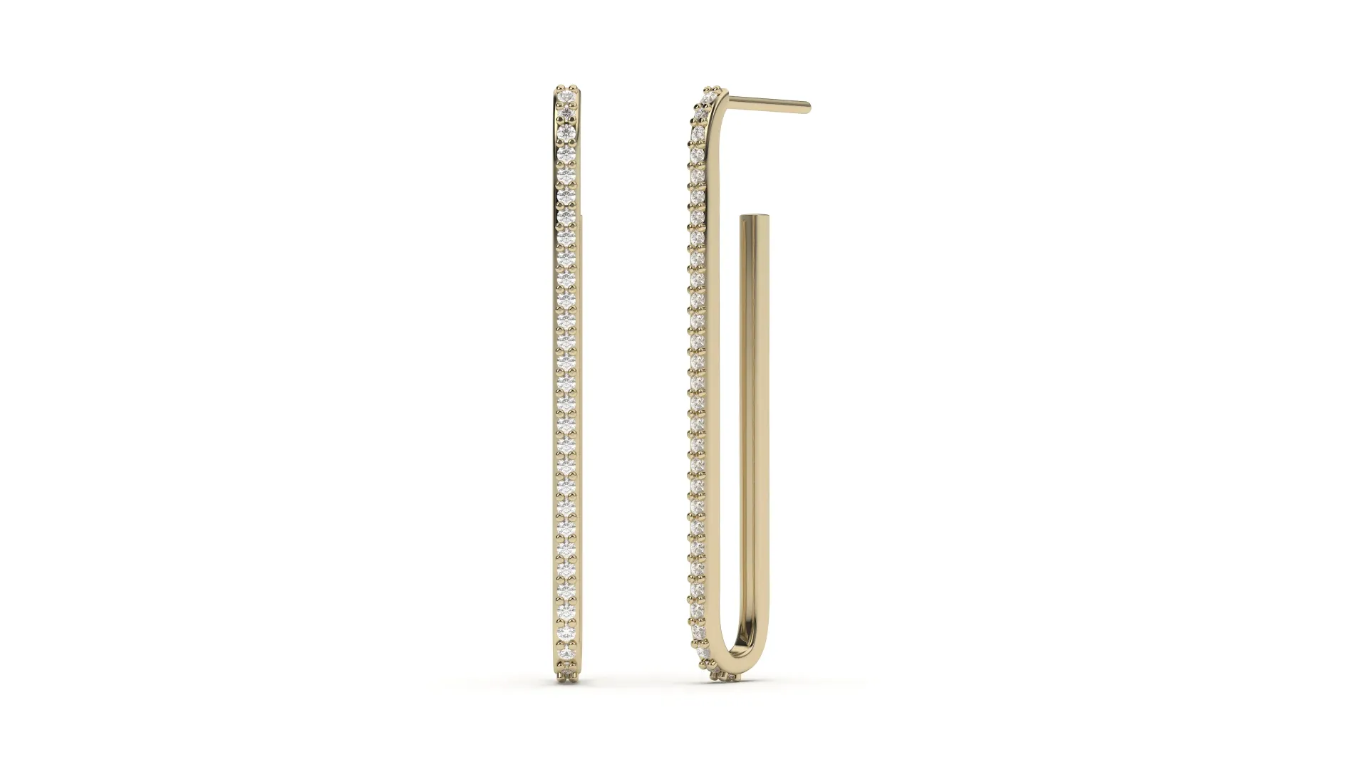 RECTINGRA-rectangular dangling earrings - VER29896