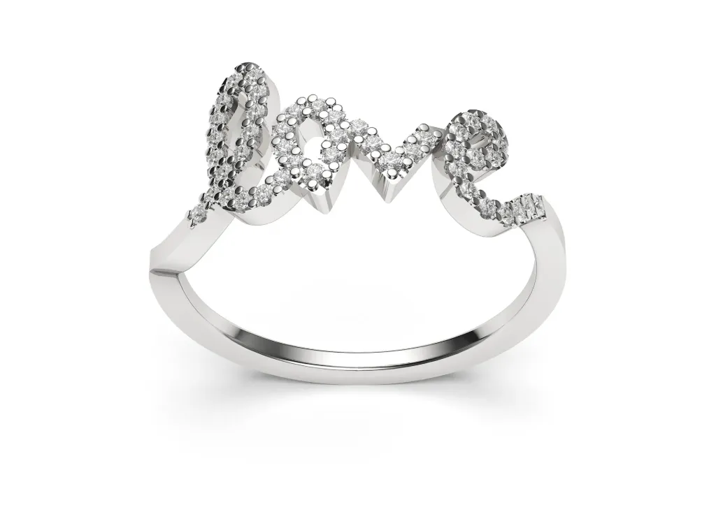 AMORESSA-“love” encrusted in pavé - VR87795
