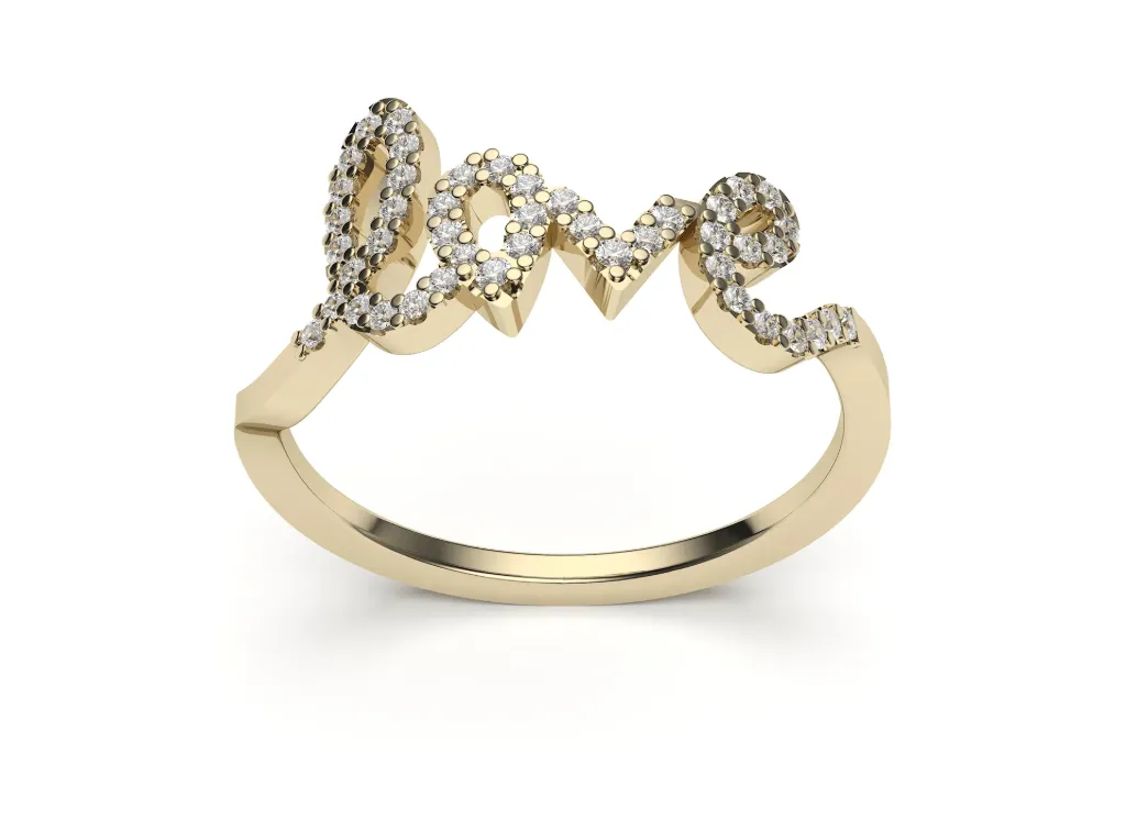 AMORESSA-“love” encrusted in pavé - VR87795