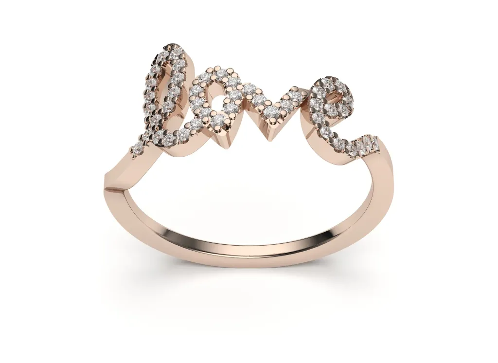 AMORESSA-“love” encrusted in pavé - VR87795