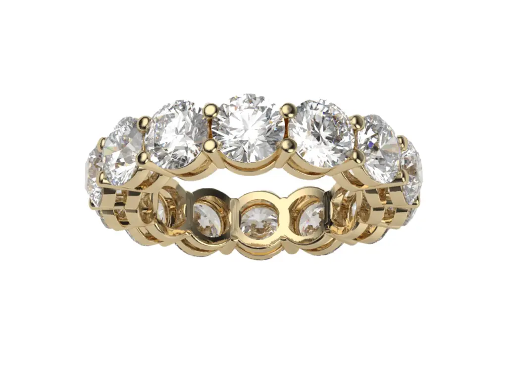 LUMINAIRE-Dazzling eternity band featuring luminous round diamonds-VR87717