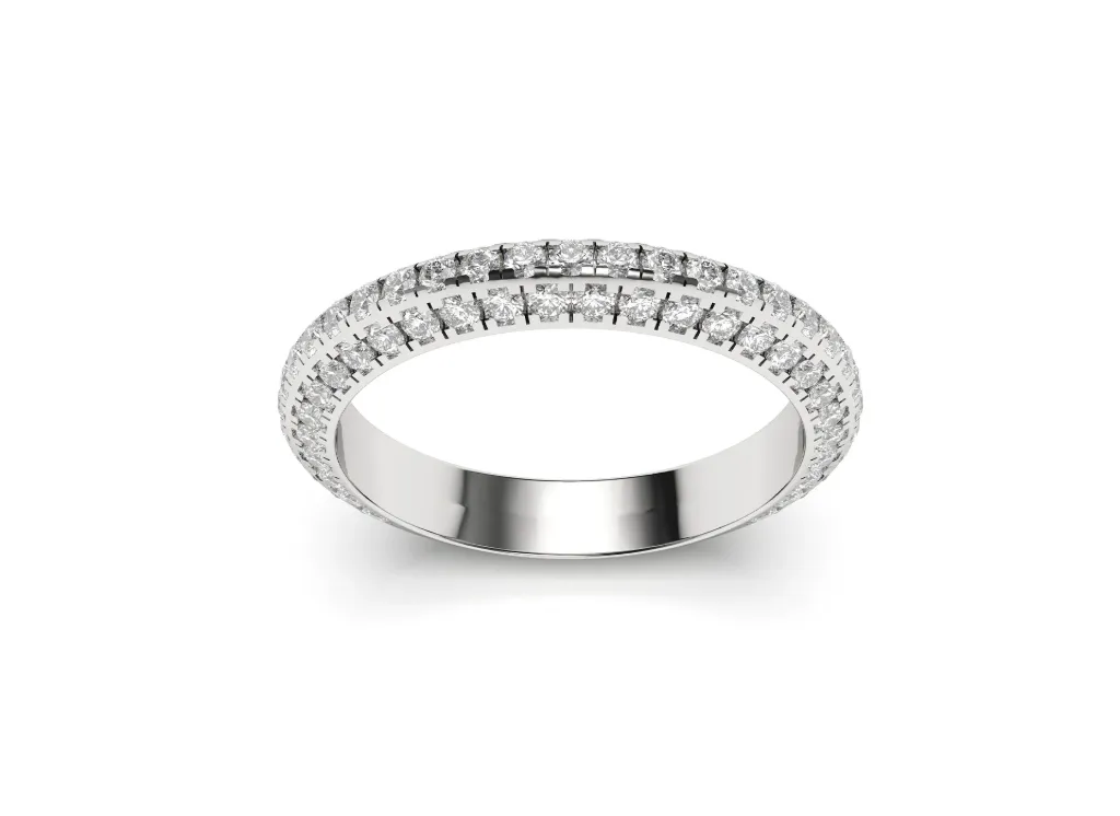DUOVESSA – an eternity ring band with three rows of brilliance - VR87847
