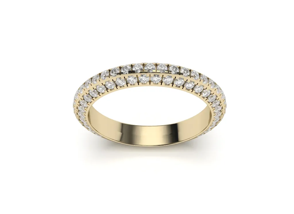 DUOVESSA – an eternity ring band with three rows of brilliance - VR87847