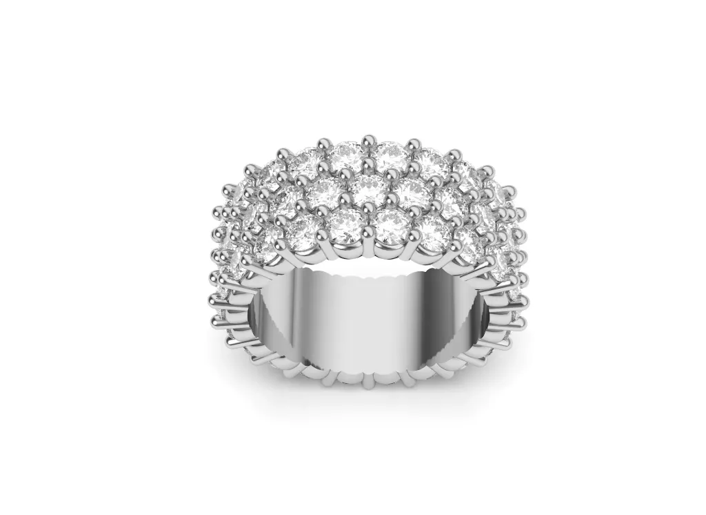 AURIVESSA – A radiant wide band with pavé brilliance - VR87866