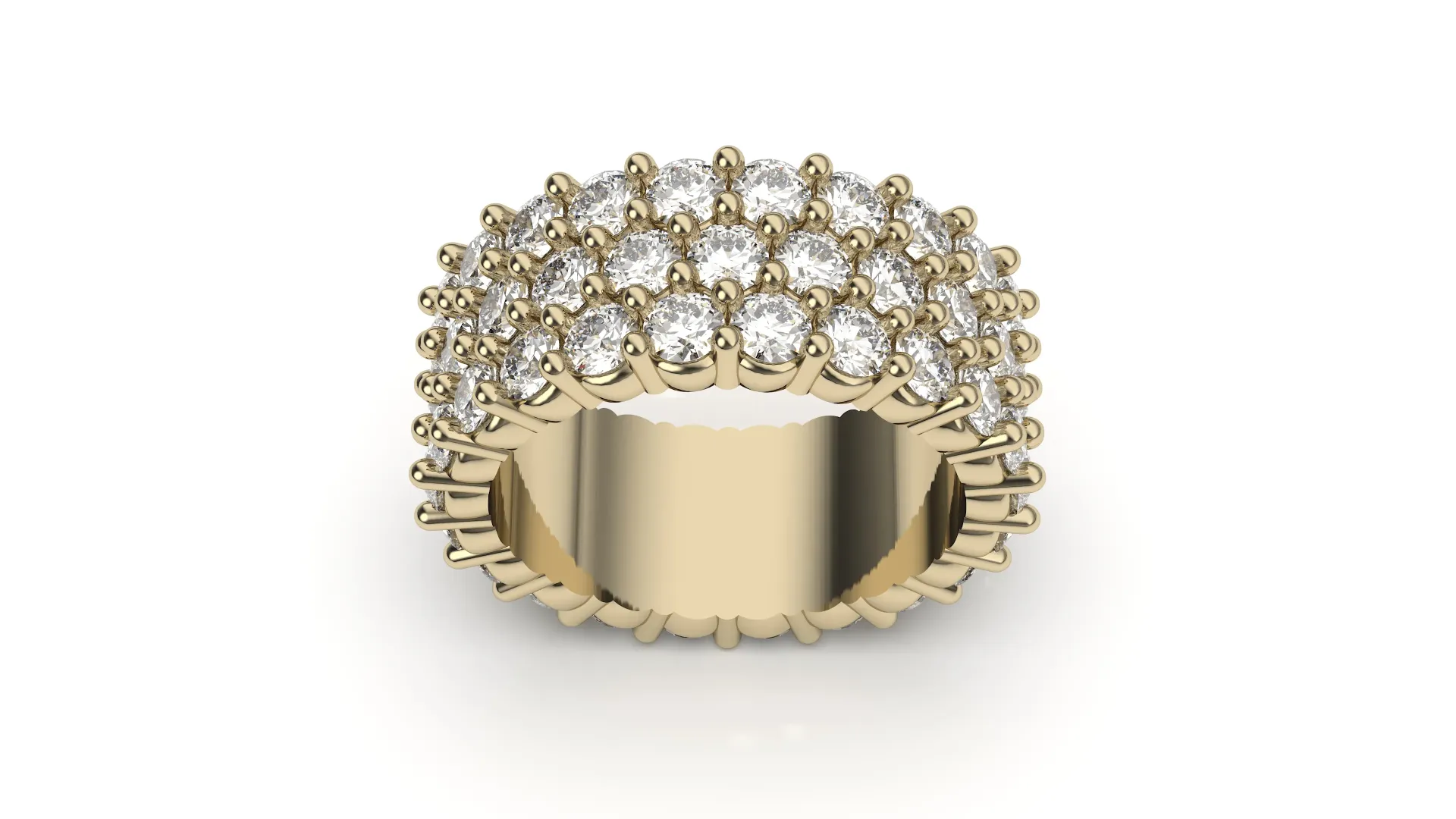 AURIVESSA – A radiant wide band with pavé brilliance - VR87866