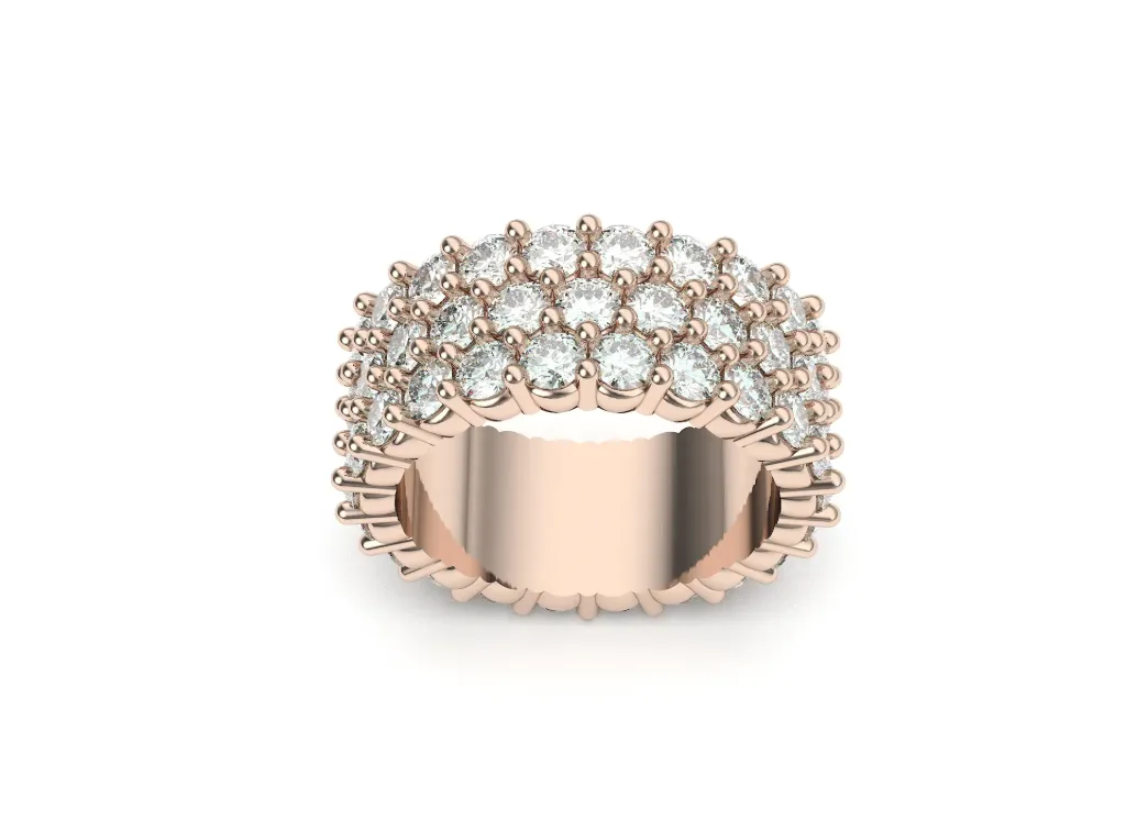 AURIVESSA – A radiant wide band with pavé brilliance - VR87866