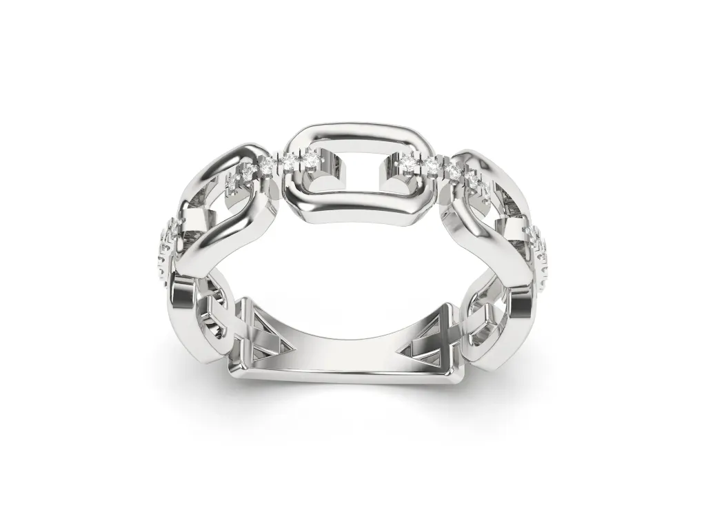 CHAINARA-interconnected chain-link ring - VR87785