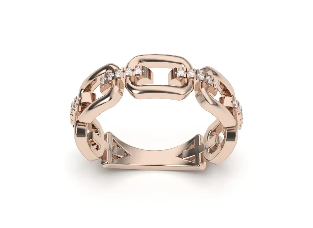 CHAINARA-interconnected chain-link ring - VR87785