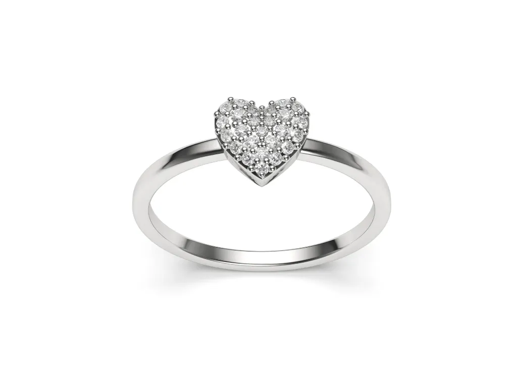 HEARTESSA – A radiant heart encrusted with shimmering stones- VR87829