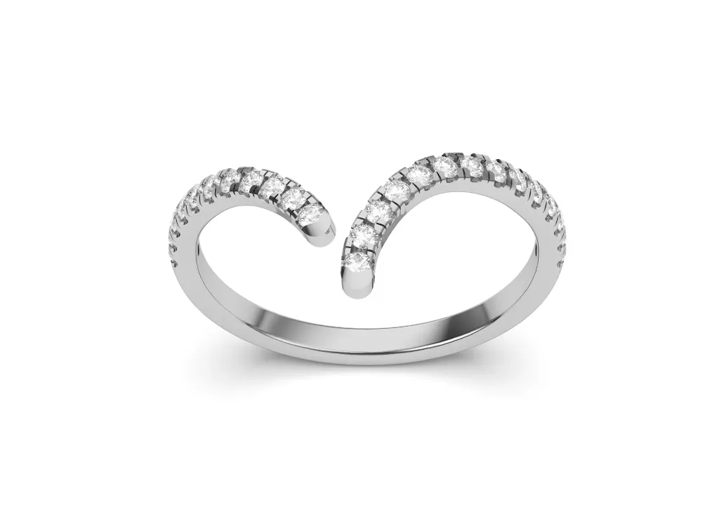 VELISSARA-An open-ended curved ring band - VR87790