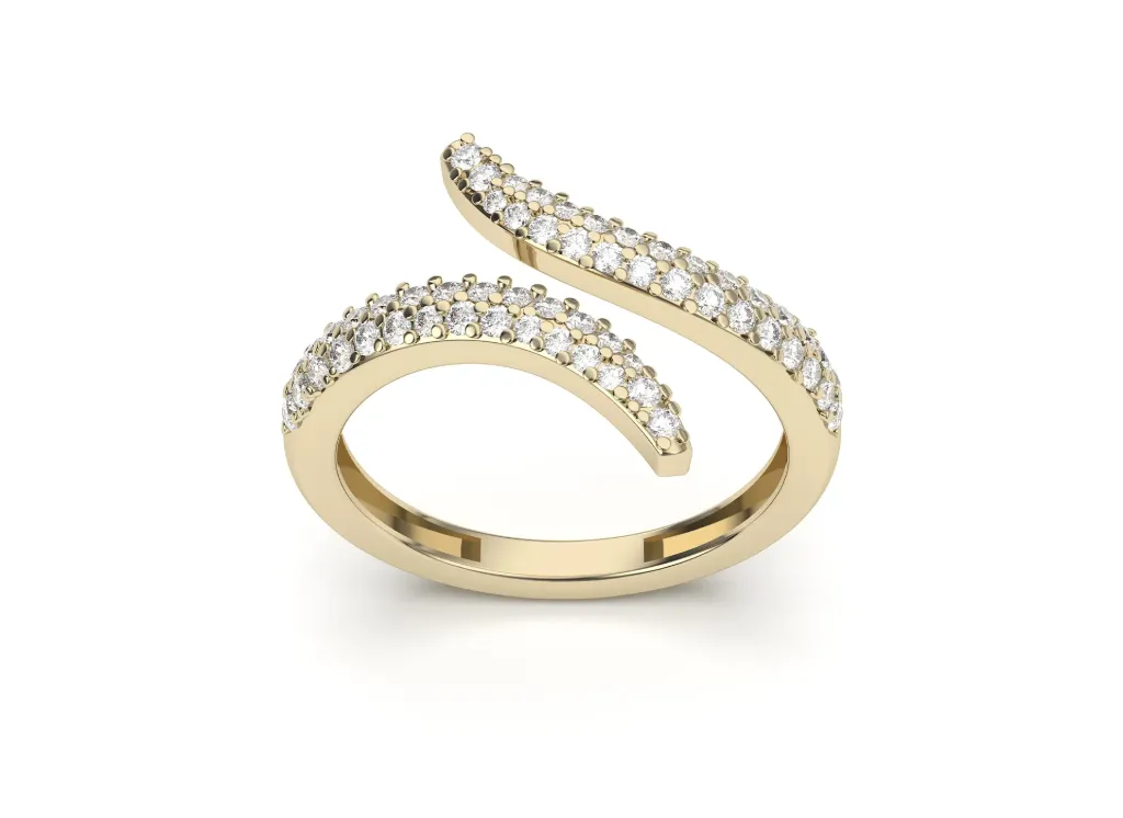 SPIRAVIEL-An open spiral ring band - VR87796