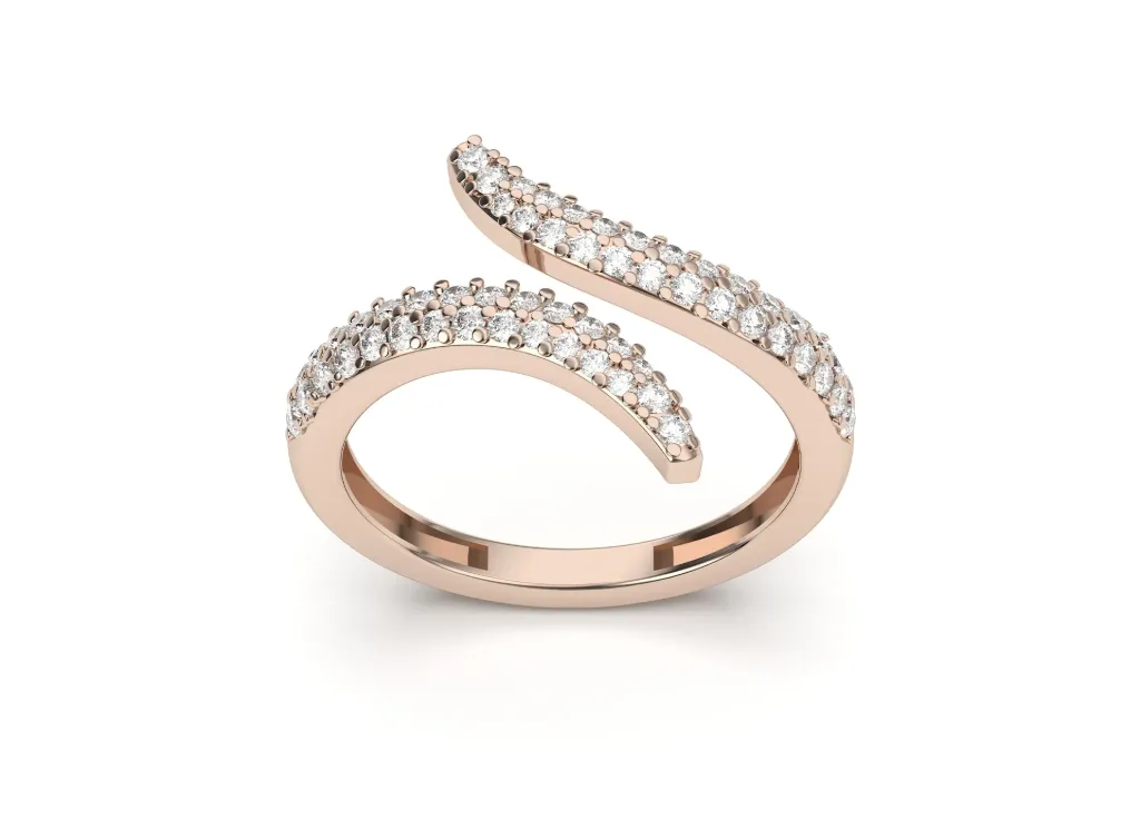 SPIRAVIEL-An open spiral ring band - VR87796