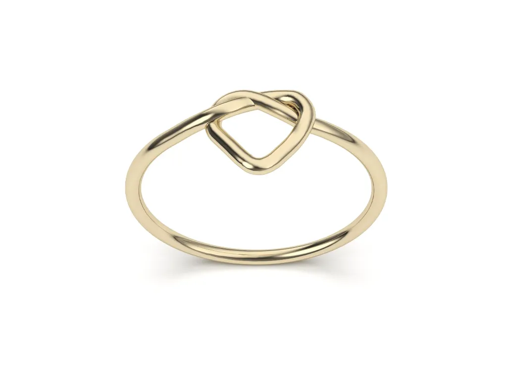 KNOTTE-a minimalist knot-like looping ring band - VR87791