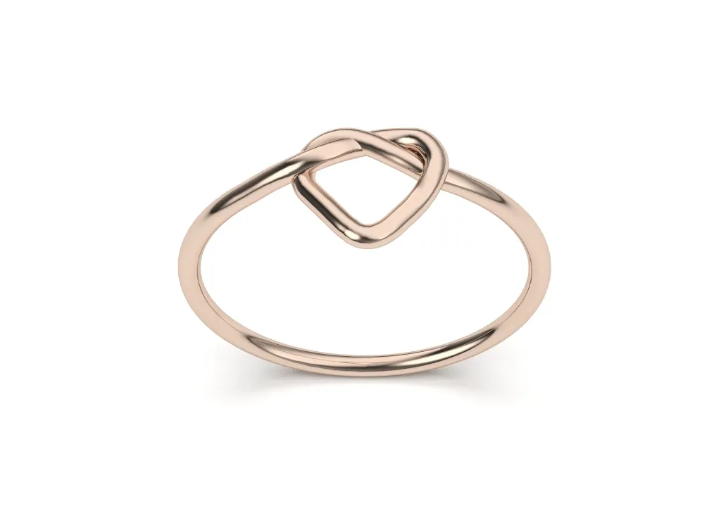 KNOTTE-a minimalist knot-like looping ring band - VR87791