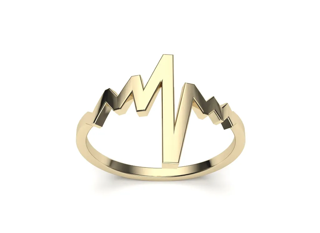 CARDIVIEL-a heartbeat inspired ring band - VR87804