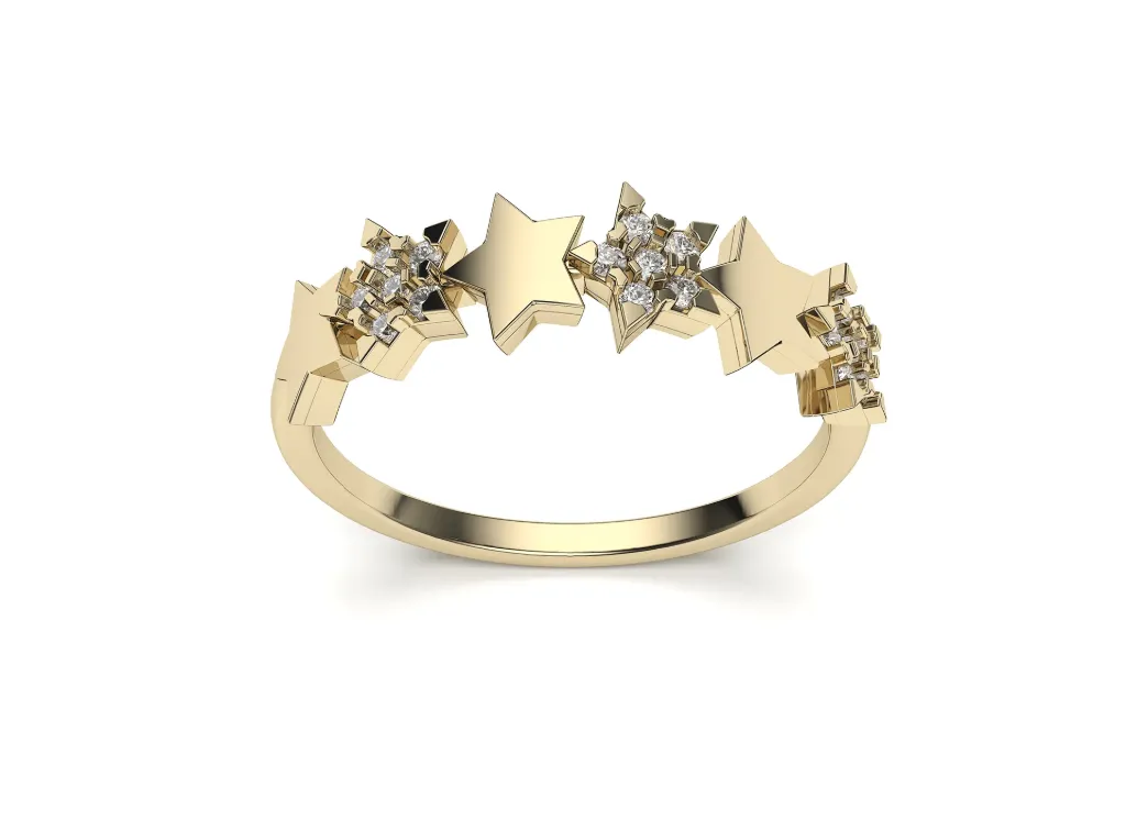 NOXESSA – A radiant band adorned with five stars in harmony - VR87827