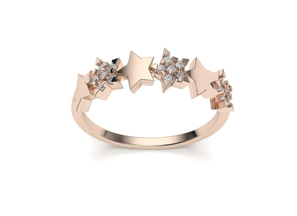 NOXESSA – A radiant band adorned with five stars in harmony - VR87827