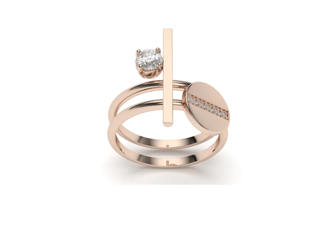 LUMIVORA – A radiant ring uniting geometry and sparkle - VR87843
