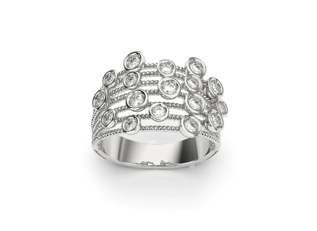 BROCU – A braided rope and cup ring- VR87867 (White)