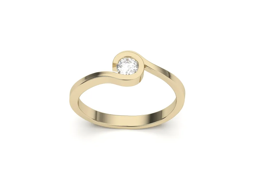 CLARIVIAN · a minimalist ring with curving band · VR87870