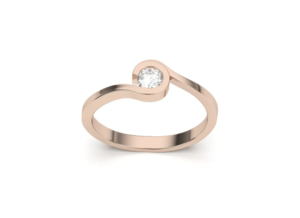 CLARIVIAN · a minimalist ring with curving band · VR87870