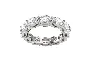 ECLIPTA - 0.50 ct each Oval diamond eternity band ring