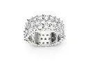 GLISCA -Prong-set round diamond eternity band ring