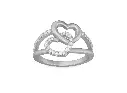 ENTWINE- Interlocking hearts ring