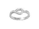 ETERNA - Diamond studded modern eternity motif ring
