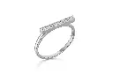 POISE — Diamond-studded bar ring