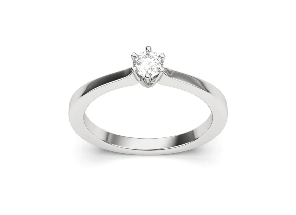 A six prong setting solitaire ring - VR87755