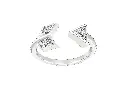 VERTA - Diamond-studded arrowhead motif ring