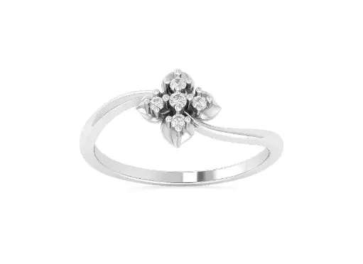 BLOSSOM — A floral cluster round diamond ring